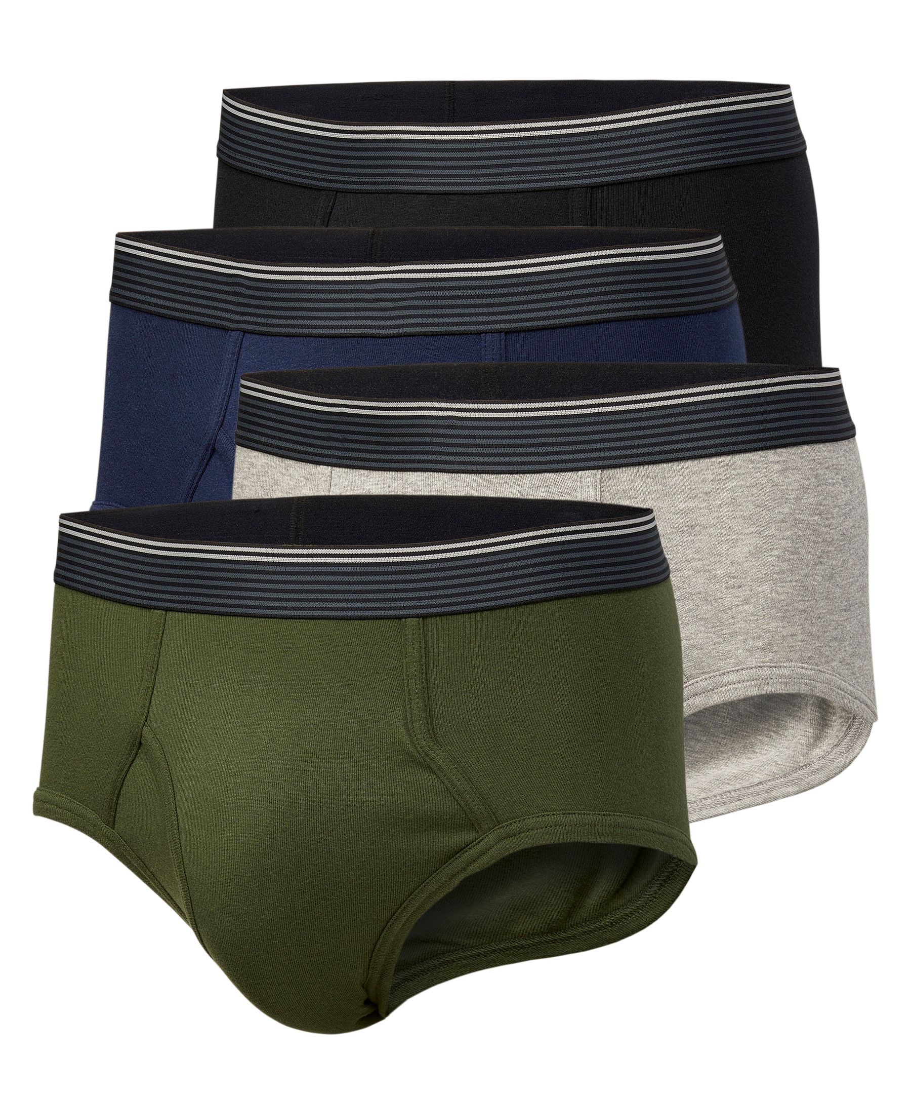Denver Hayes Men's 4 Pack Classic Briefs Underwear Marks