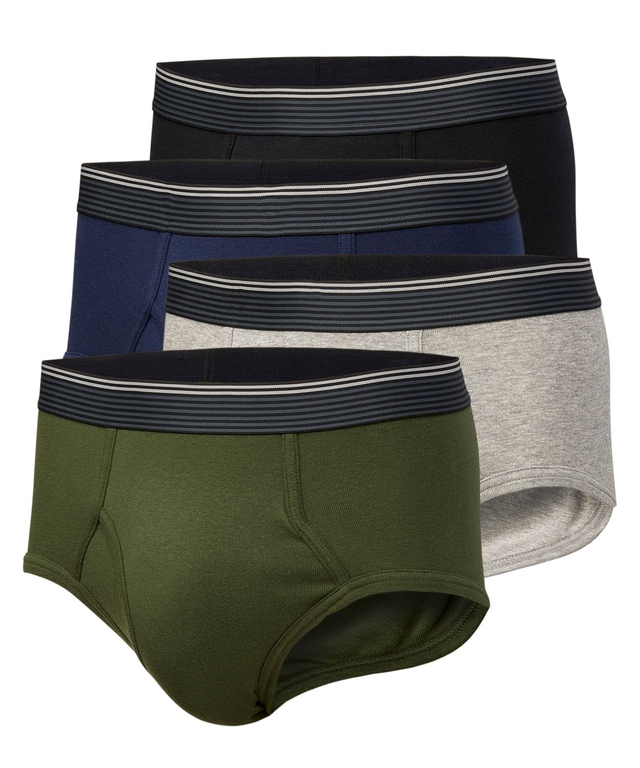 Denver Hayes Men's 4 Pack Classic Briefs Underwear Marks