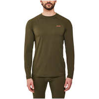 Kombi Men's Redheat Active Base Layer Crew Neck Top Front_Flat