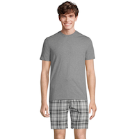 Denver Hayes Men's 2 Piece T Shirt and Shorts Pajama Set Front_Flat