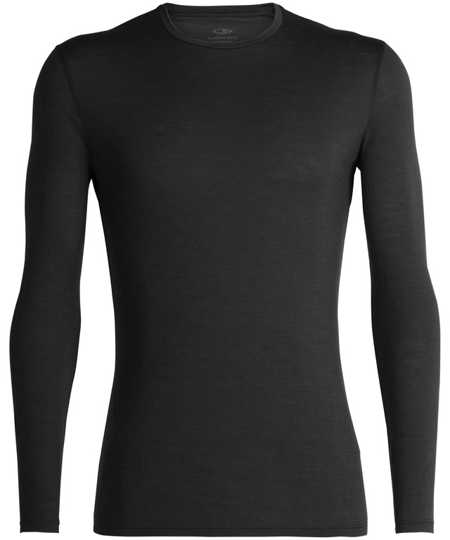 Icebreaker Men's Anatomica Long Sleeve Crewneck Slim Fit Base Layer Top