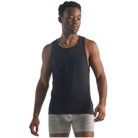 Icebreaker Men's Anatomica Slim Fit Base Layer Tank Top Front_Flat