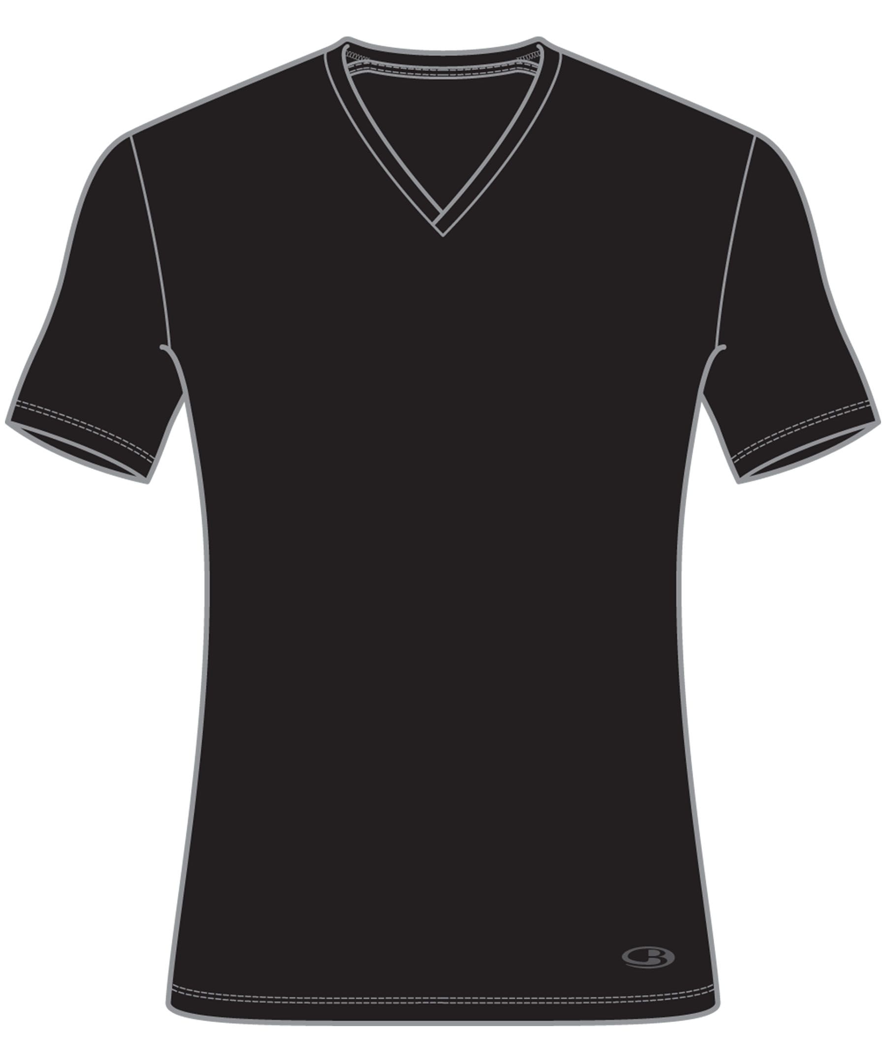 Icebreaker Men's Anatomica Short Sleeve V Neck Base Layer Top