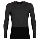 Icebreaker Men's 200 ZoneKnit Long Sleeve Crew Base Layer Top Front_Flat