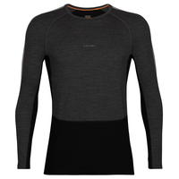 Icebreaker Men's 200 ZoneKnit Long Sleeve Crew Base Layer Top Front_Flat