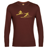 Icebreaker Men's 200 Oasis Long Sleeve Crew Last Run Base Layer Top Front_Flat