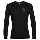 Icebreaker Men's 200 Oasis Long Sleeve Alps 3D Base Layer Top Front_Flat