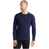 Icebreaker Men's 200 Oasis Long Sleeve Base Layer Top Front_Flat