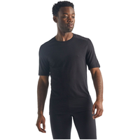 Icebreaker Men's 200 Oasis Short Sleeve Crew Base Layer Top Front_Flat