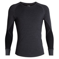 Icebreaker Men's 260 Zone Long Sleeve Crew Base Layer Top - Front_Flat