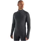 Icebreaker Men's 260 Zone Long Sleeve Half Zip Base Layer Top - Front_Angled_Left