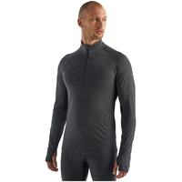 Icebreaker Men's 260 Zone Long Sleeve Half Zip Base Layer Top - Front_Angled_Left