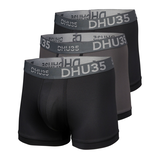 Denver Hayes Men's 3 Pack Microfibre Space Dye Boxer Briefs Underwear Front_Angled_Left