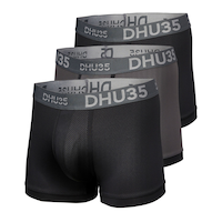 Denver Hayes Men's 3 Pack Microfibre Space Dye Boxer Briefs Underwear Front_Angled_Left