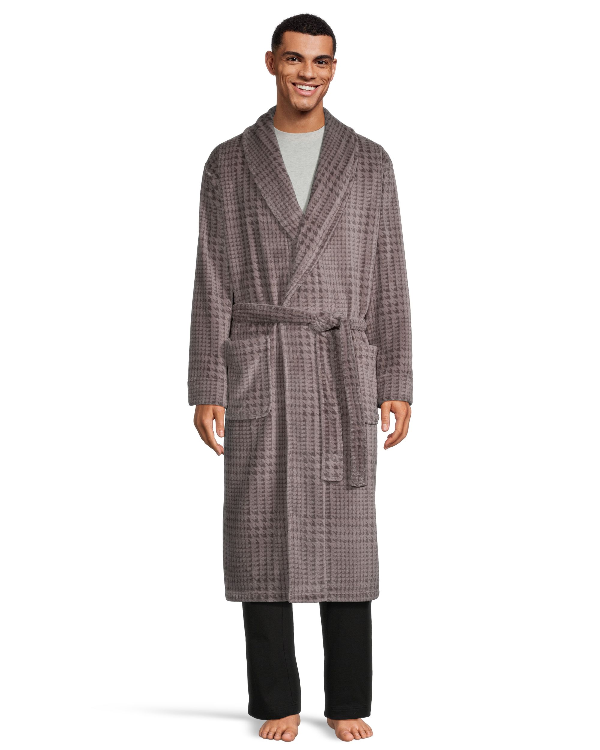 Denver Hayes Men's Cozy Fleece Robe