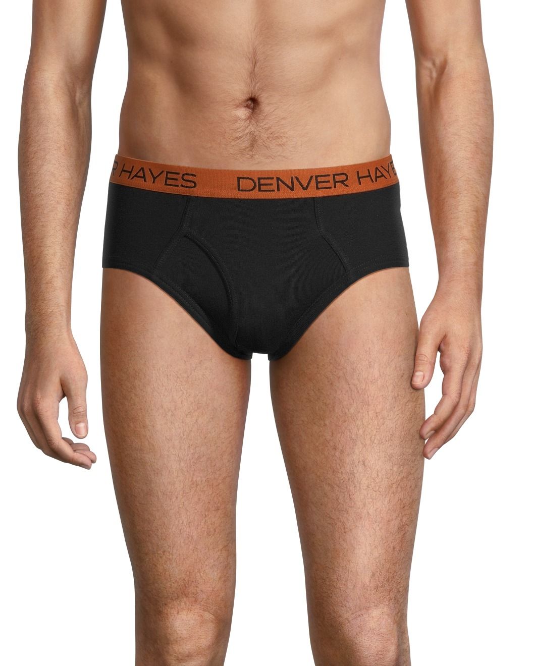 Denver Hayes Men's 3 Pack Cotton Basic Briefs - Black