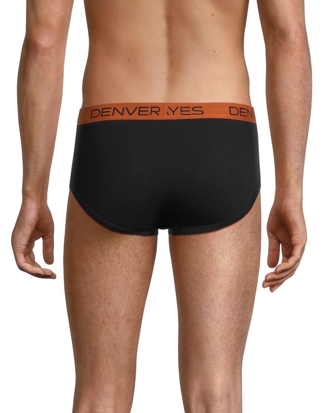 Denver Hayes Men's 3 Pack Cotton Basic Briefs - Black