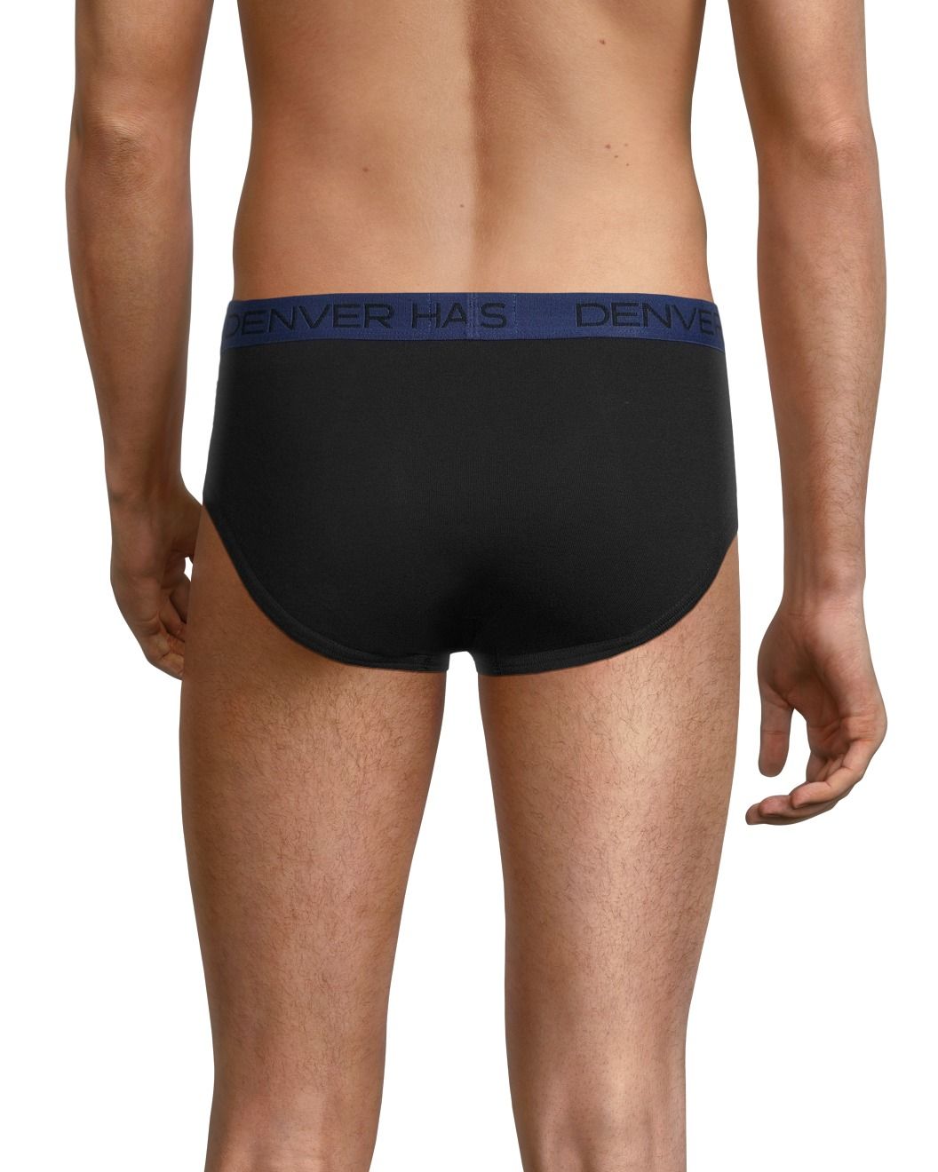 Denver Hayes Men's 3 Pack Cotton Basic Briefs - Black
