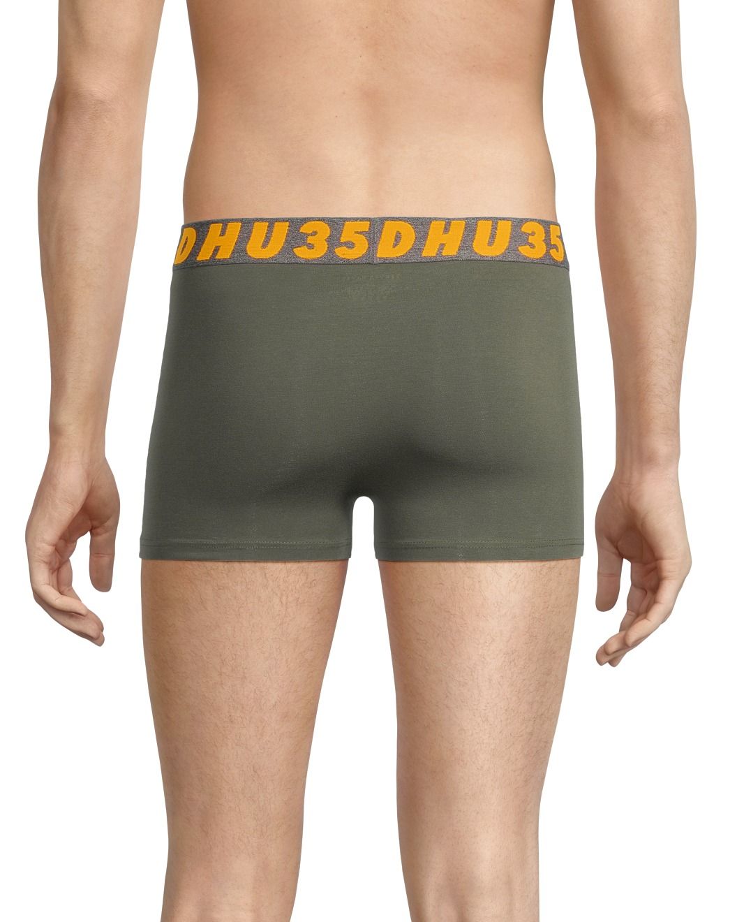 Caleçon court à la mode en coton extensible avec ceinture élastique pour hommes, paquet de 2, Side X Side, Denver Hayes