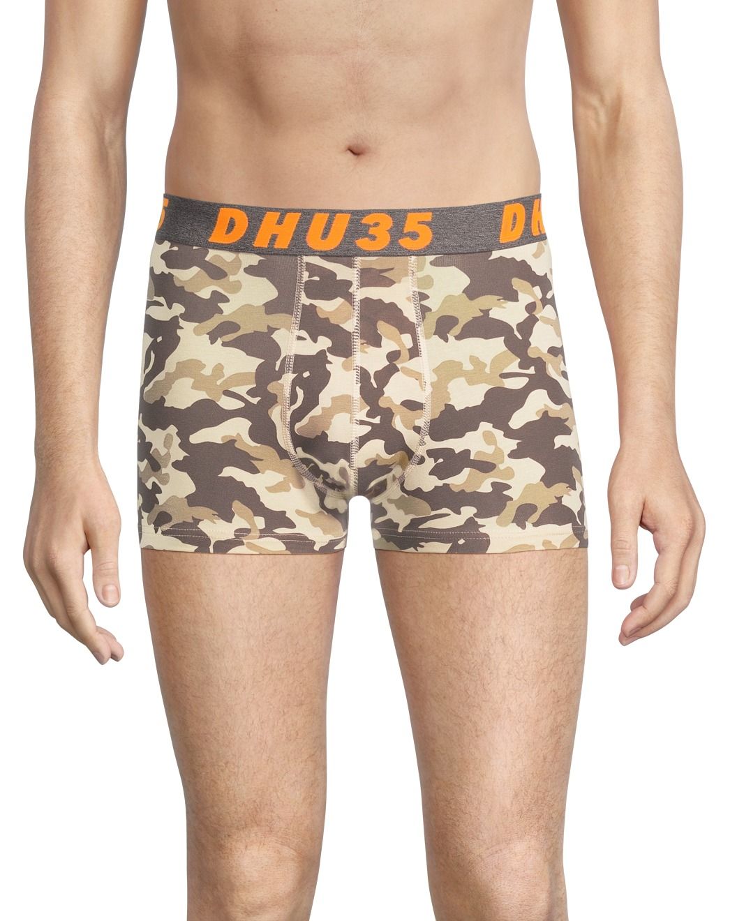 Caleçon court à la mode en coton extensible avec ceinture élastique pour hommes, paquet de 2, Side X Side, Denver Hayes