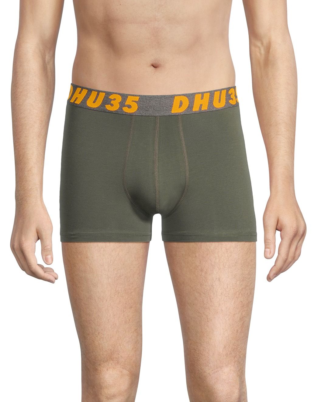 Caleçon court à la mode en coton extensible avec ceinture élastique pour hommes, paquet de 2, Side X Side, Denver Hayes