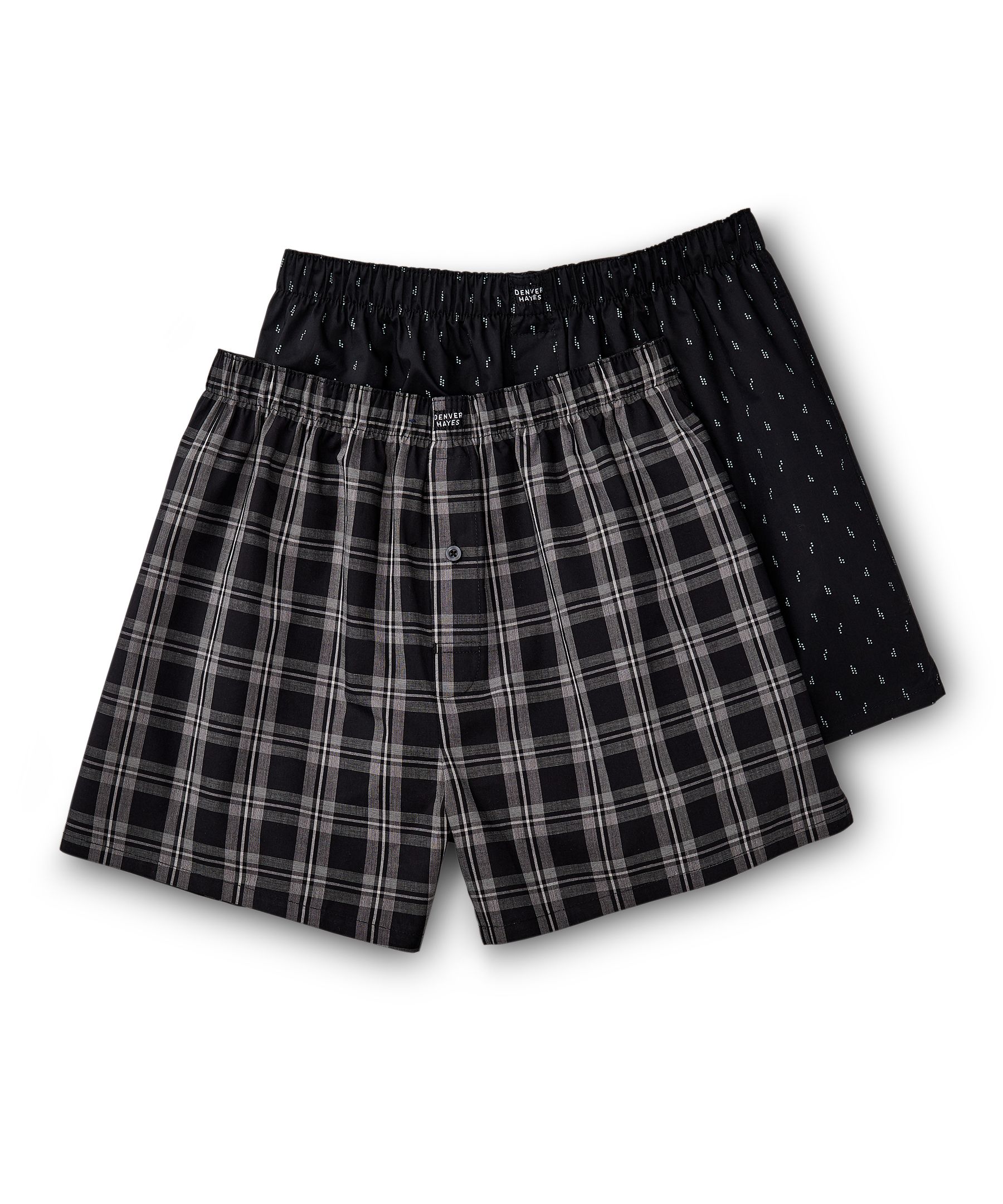 Boxeurs tissés pour hommes, Denver Hayes, paquet de 2