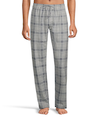 Men's Lounge Pants, Soft Cotton, Plaid & Flannel