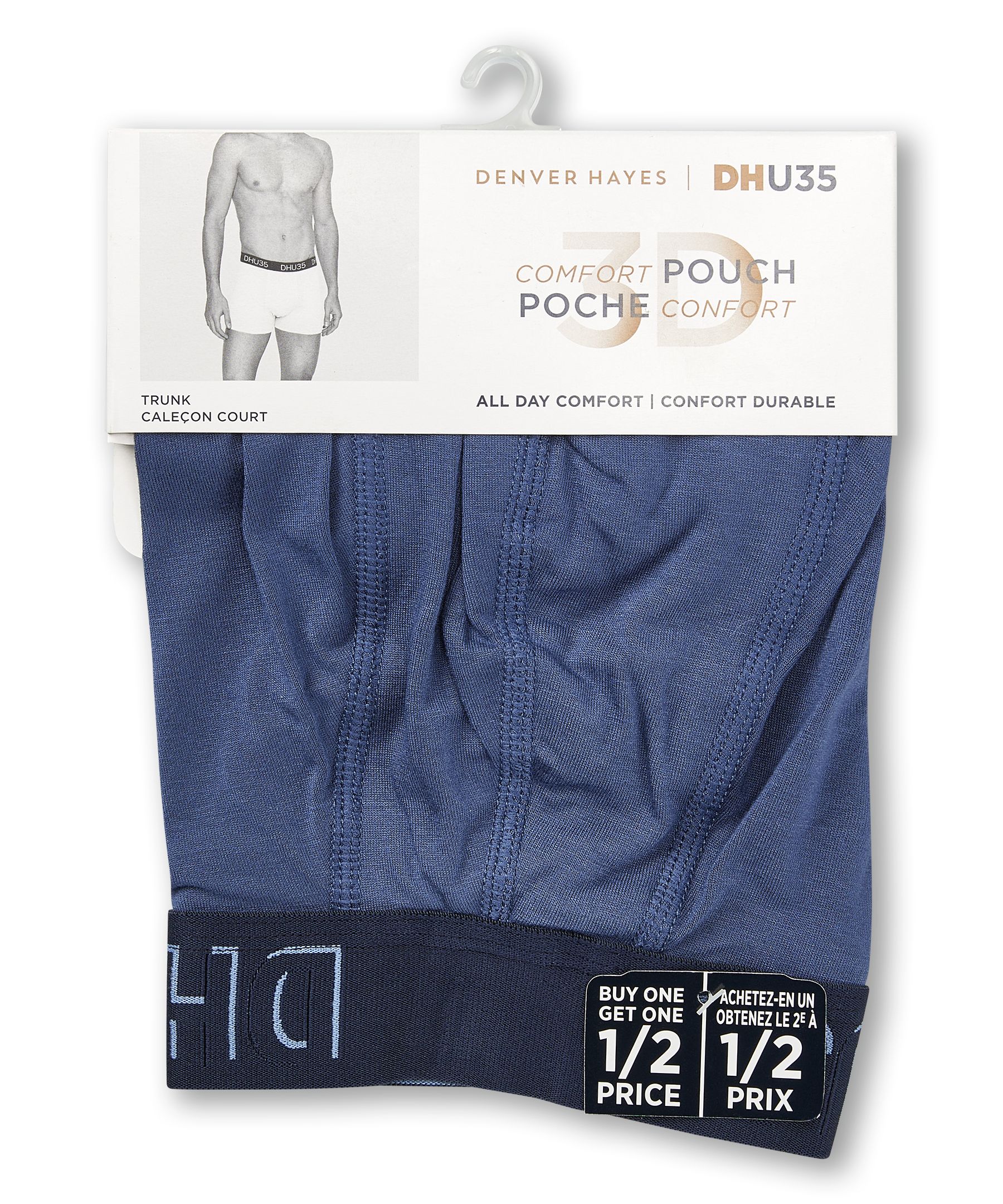 Denver Hayes Men's 3D Pouch Trunk Brief