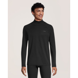 WindRiver Men's T-MAX HEAT Microstretch Mock Neck Long Sleeve Top Front_Flat