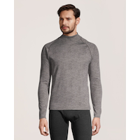 WindRiver Men's T-MAX HEAT Microstretch Mock Neck Long Sleeve Top