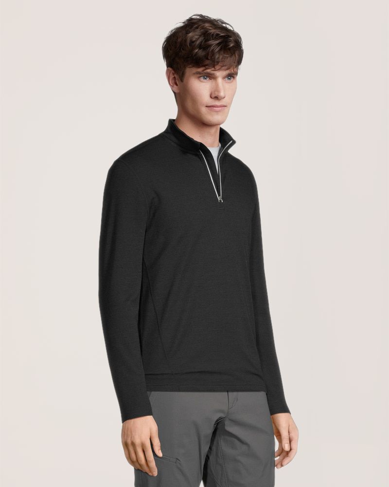 Haut à glissière 1/4 T-MAX en laine mérinos pour hommes, WindRiver