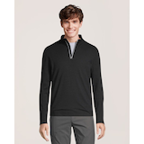 WindRiver Men's T-Max Merino Wool 1/4 Zip Top Front_Flat