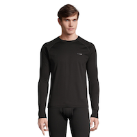 Haut à manches longues en micromolleton extensible léger T-MAX HEAT pour hommes Front_Flat