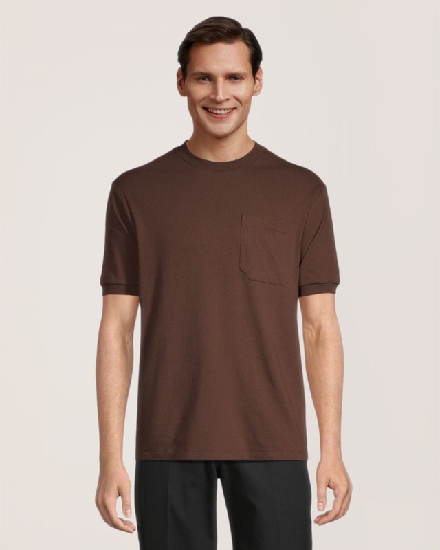 Aggressor Men's Crewneck Short Sleeve Solid Work T-Shirt With FRESHTECH