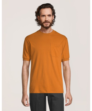 Aggressor Men's Crewneck Short Sleeve Solid Work T-Shirt With FRESHTECH