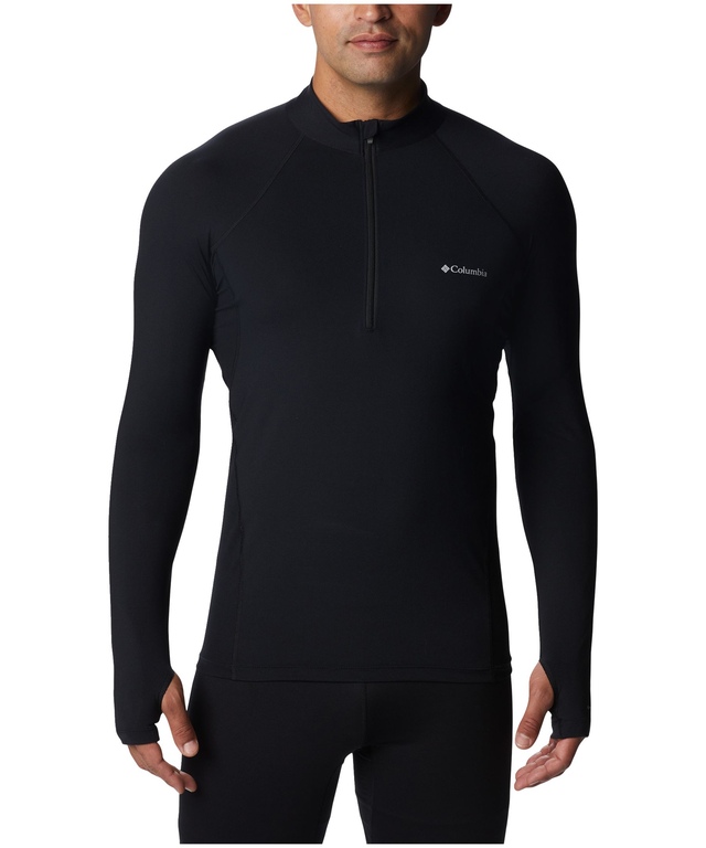 Haut extensible d’épaisseur moyenne à manches longues et à glissière pour hommes, Columbia