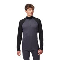 Kombi Men's Merino Blend Baselayer Zip Top Front_Flat