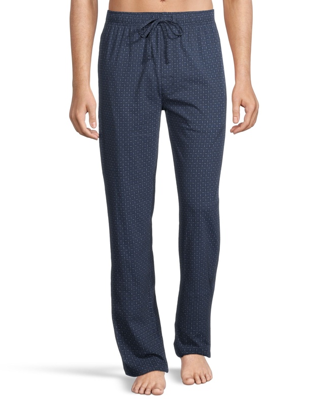 Men's Jersey Print Elastic Waist Lounge Pants