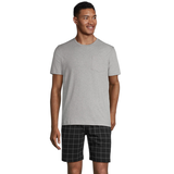 Ensemble t-shirt et short en jersey de coton pour hommes, Denver Hayes Front_Flat