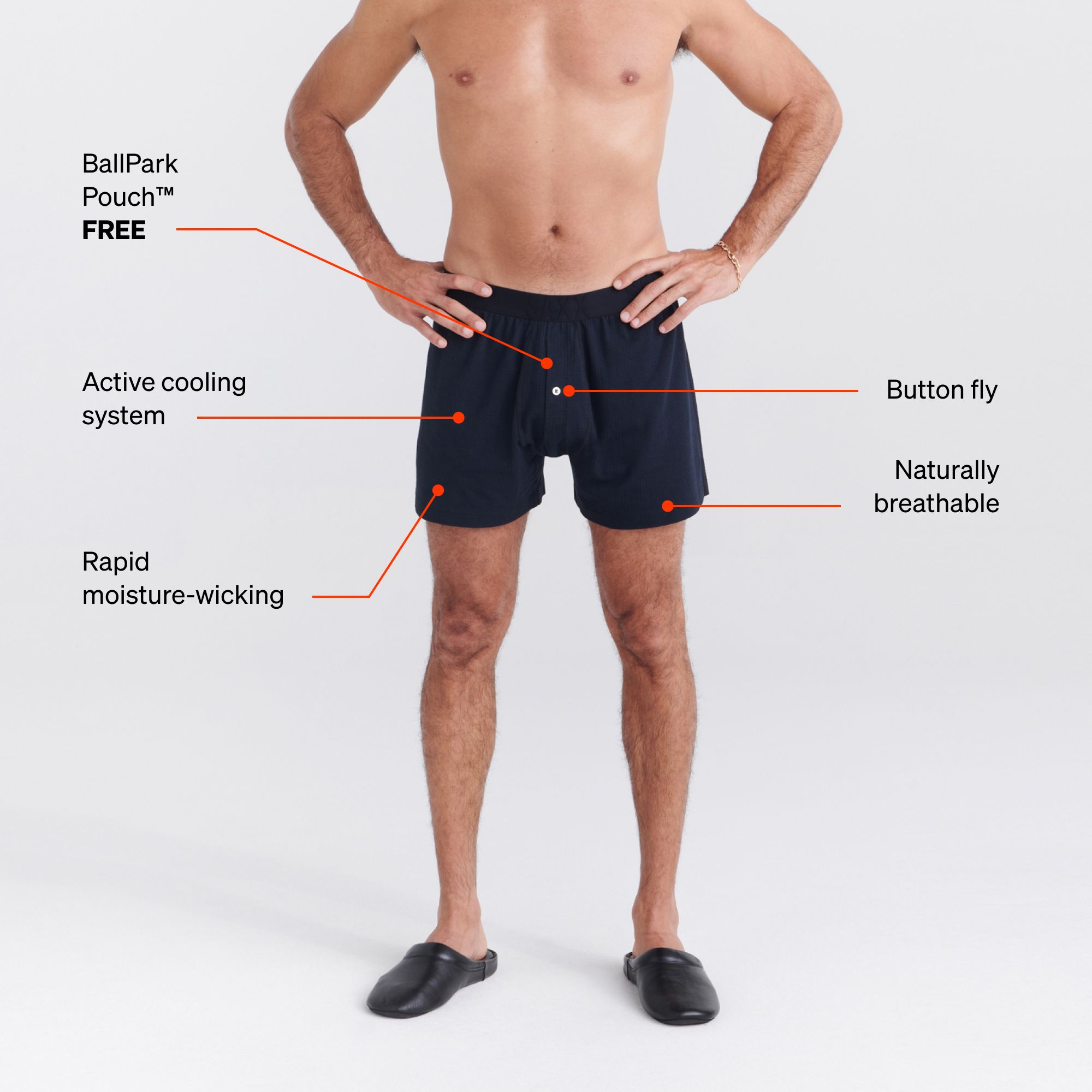 SAXX Dr Men's Droptemp Cooling Boxer Shorts