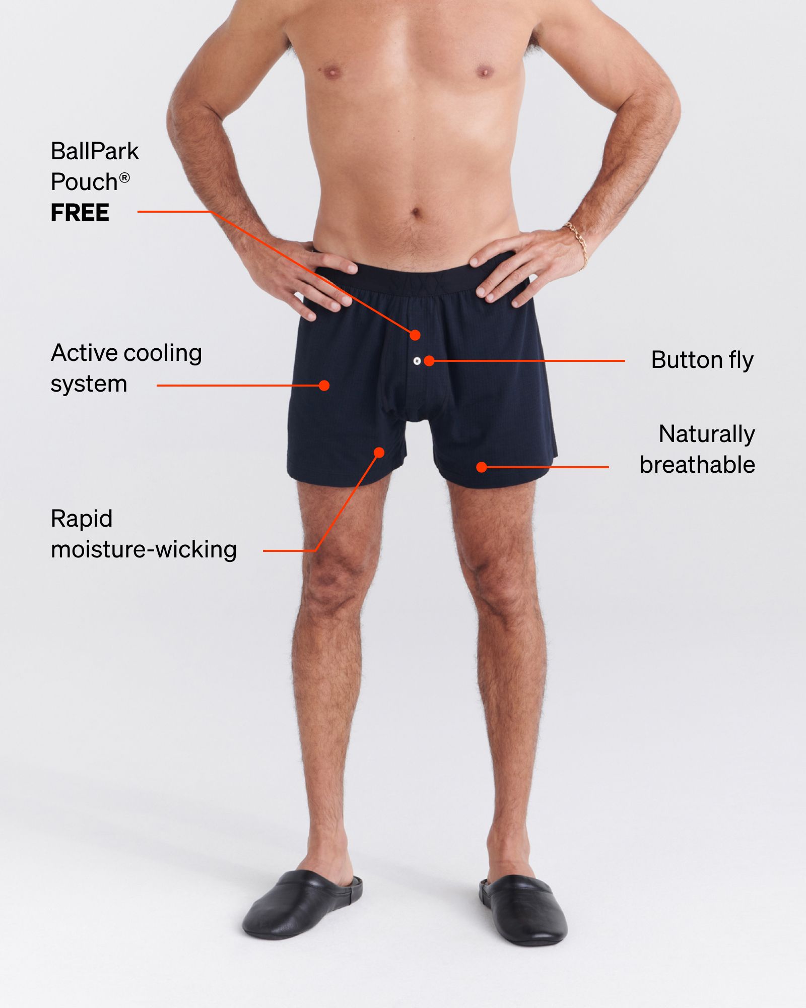 SAXX Dr Men's Droptemp Cooling Boxer Shorts