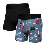 SAXX Dr Men's Droptemp Cooling Cotton Boxer Briefs Front_Three_Fourths_Angled_Left