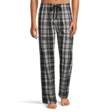 Pantalon de détente tissé Denver Hayes à carreaux avec ceinture élastique et cordon de serrage pour hommes Front_Flat