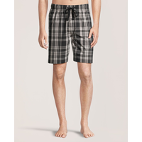 Denver Hayes Men's Woven Plaid Lounge Shorts Front_Flat