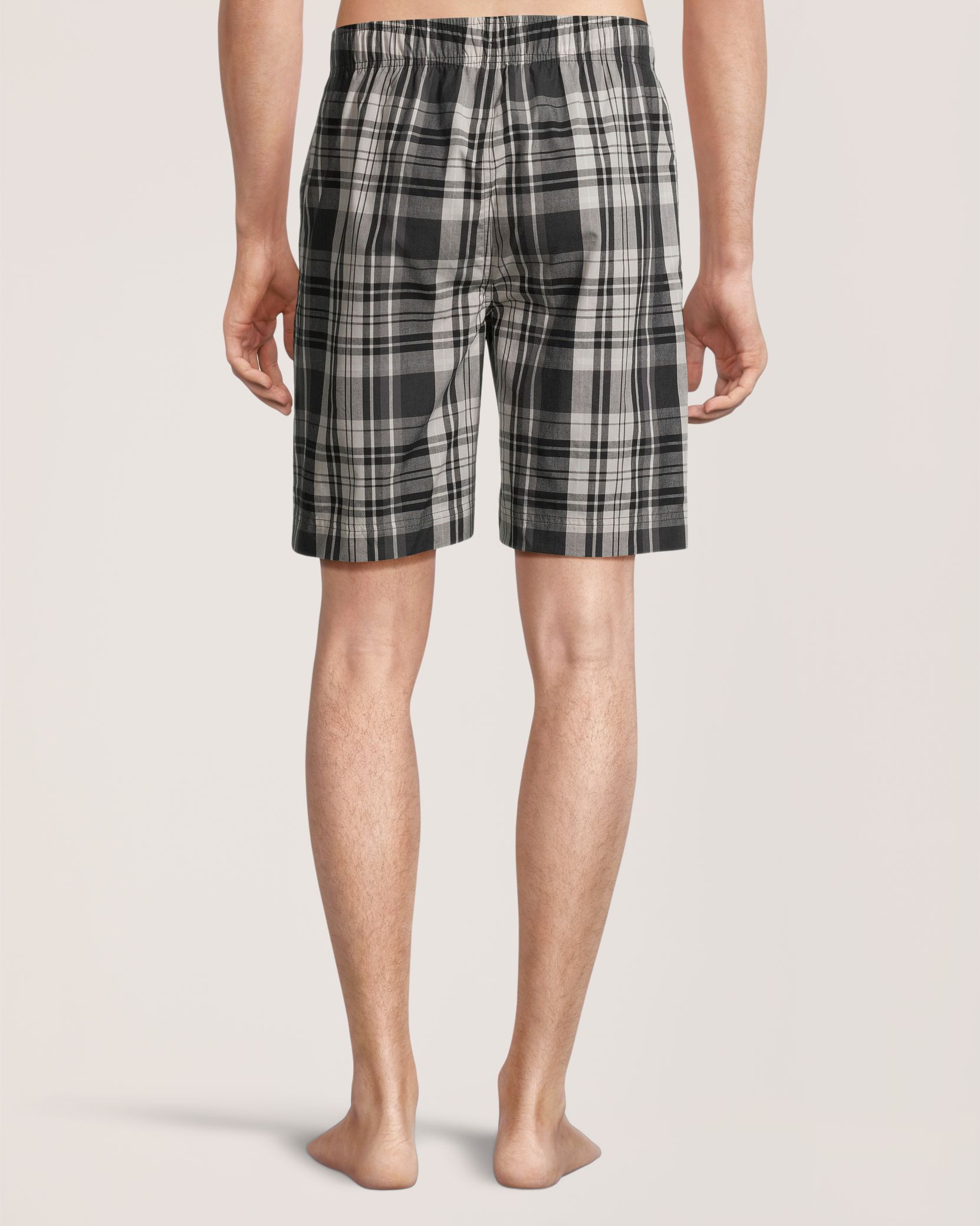 Denver Hayes Men's Woven Plaid Lounge Shorts