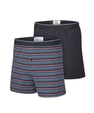 Denver Hayes Men's 2 Pack Yarn Dye Loose Fit Boxer Briefs