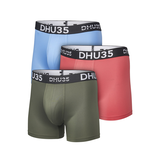 Caleçon boxeur mode en microfibre pressé à chaud pour hommes, Denver Hayes, paquet de 3 Front_Three_Fourths_Angled_Left