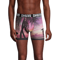 Caleçon boxeur mode Denver Hayes en microfibre à imprimé de photo véritable pour hommes Front_Flat