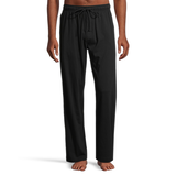 Men's Jersey Lounge Pants With Elastic Waistband and Drawstring Front_Flat