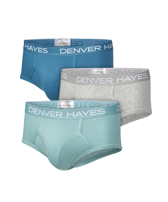 Caleçon de base uni pour hommes, Denver Hayes, paquet de 3